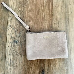 Coach Beige Wristlet